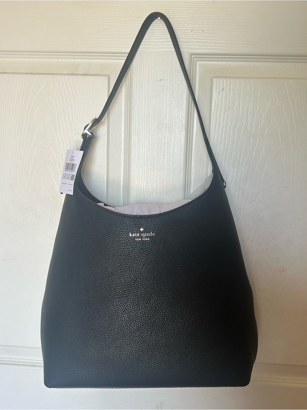 Kate Spade Black Pebbled Leather Shoulder Bag